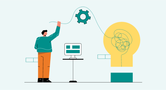 Illustration showing a fresh idea
