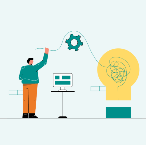 Illustration showing a fresh idea