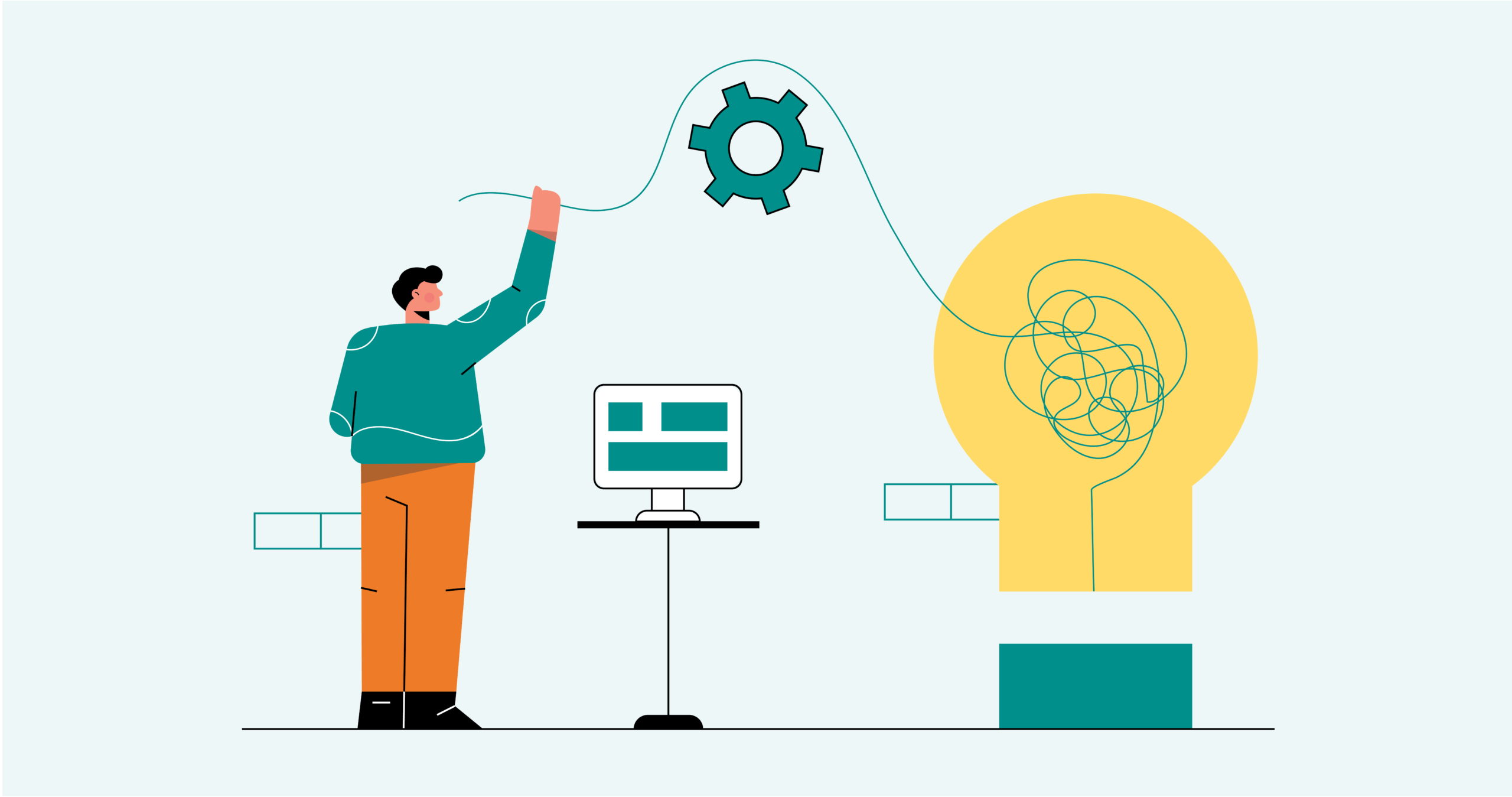 Illustration showing a fresh idea