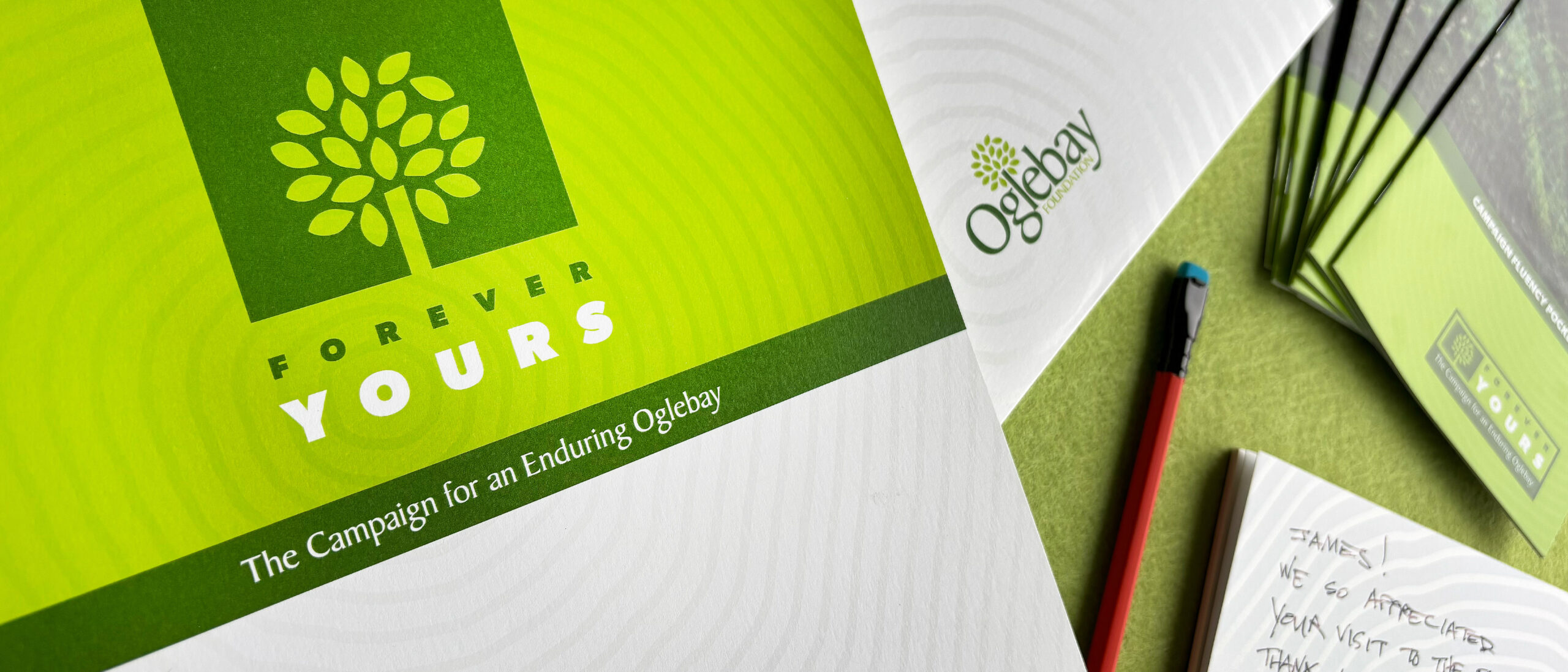 Oglebay Foundation overview of campaign communications materials